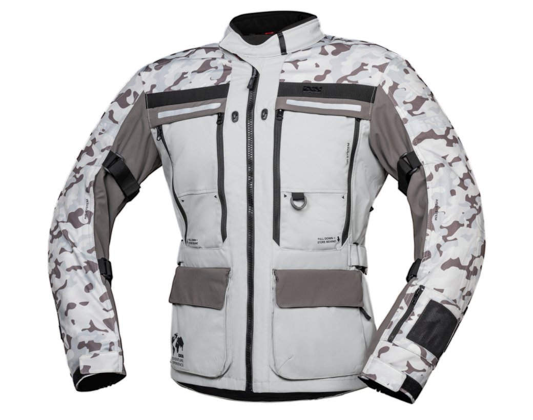 IXS Montevideo-Air 3.0 Tour Jacket - Camouflage Light Grey 