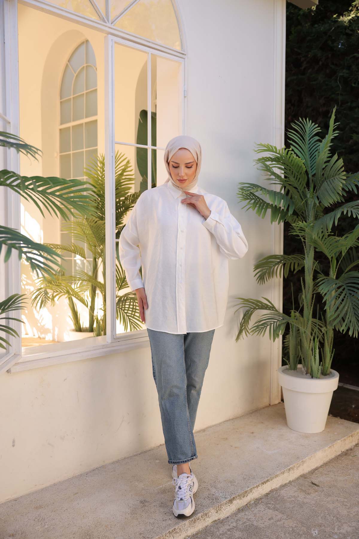 Uzun Kollu  Klasik  Gömlek