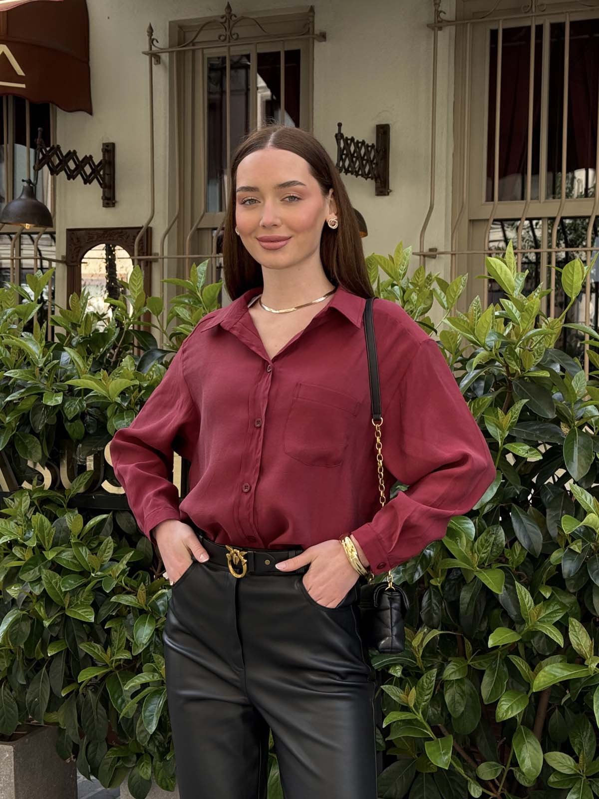 Tek Cepli   Modal Gömlek