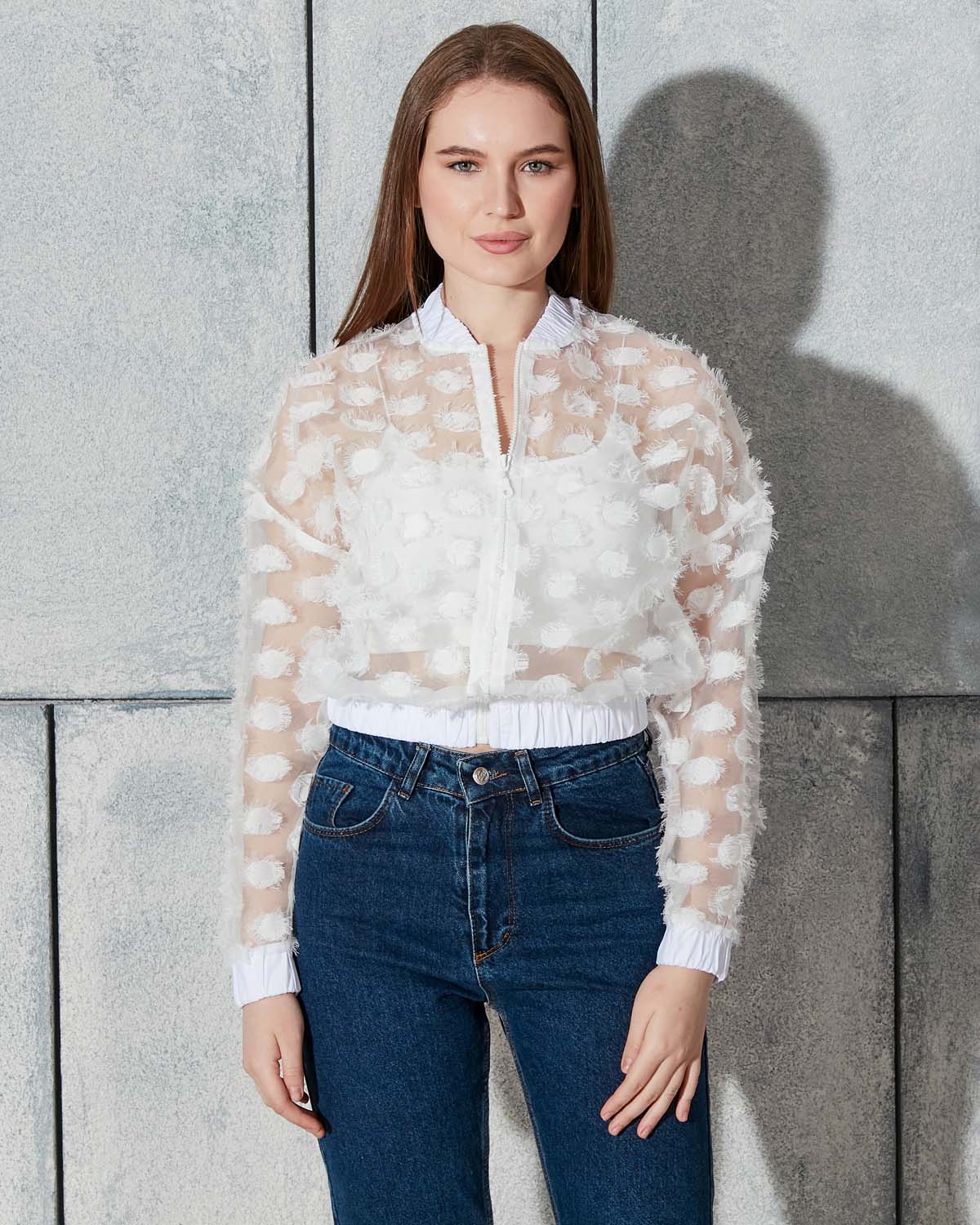 Kesmeli Organze Gömlek