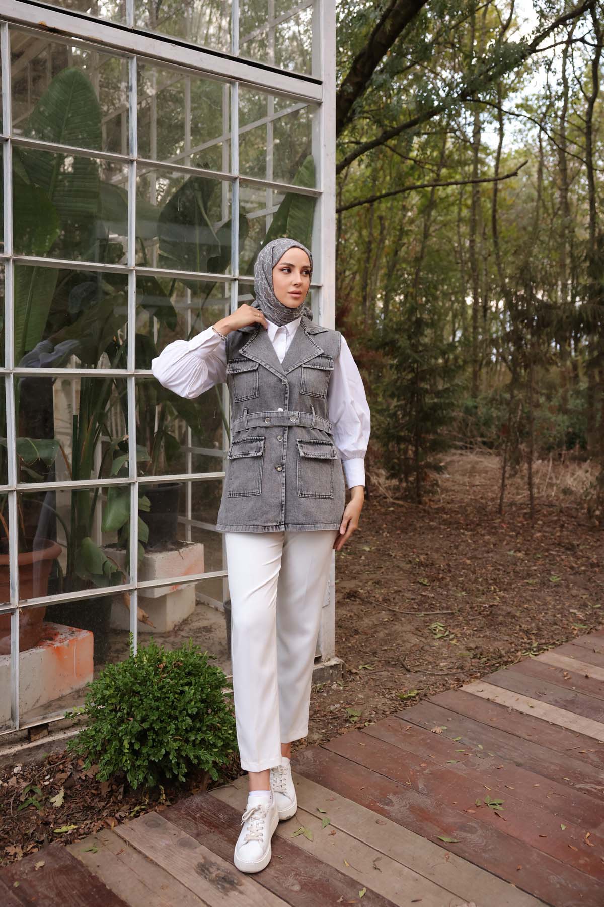 Kot Dört Cebli Kemerli Yelek