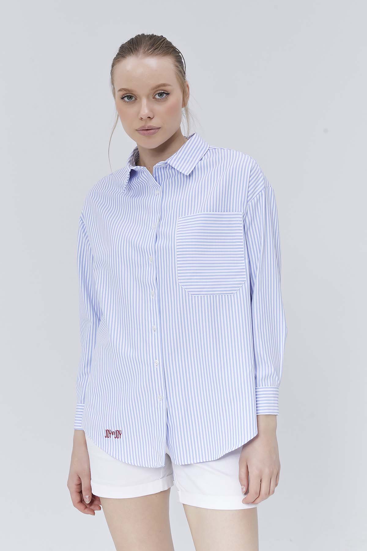 Joy in  Joy  Nakışlı  Gömlek