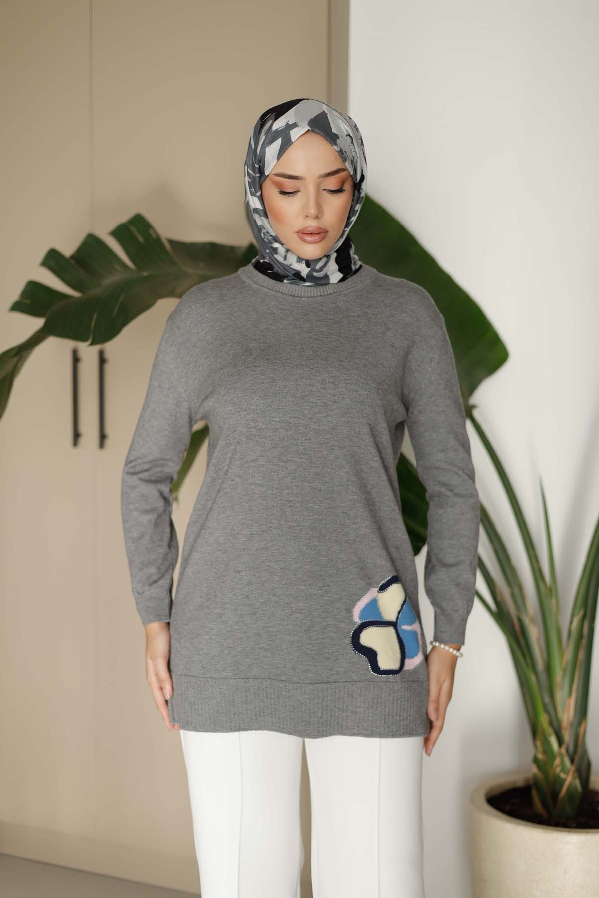 Korspan Nakışlı Tunik