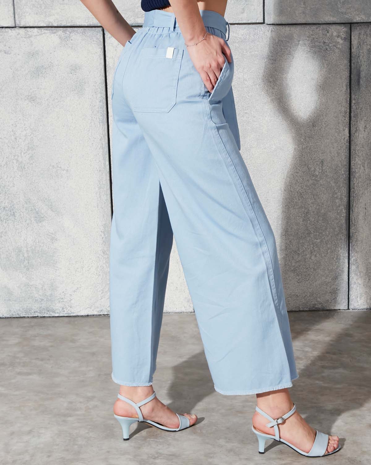 Kemerli Gabardin Pantolon