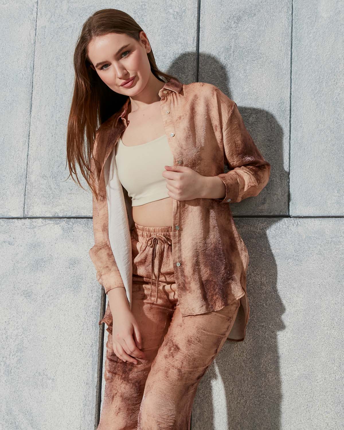 Batik Desenli İkili Takım