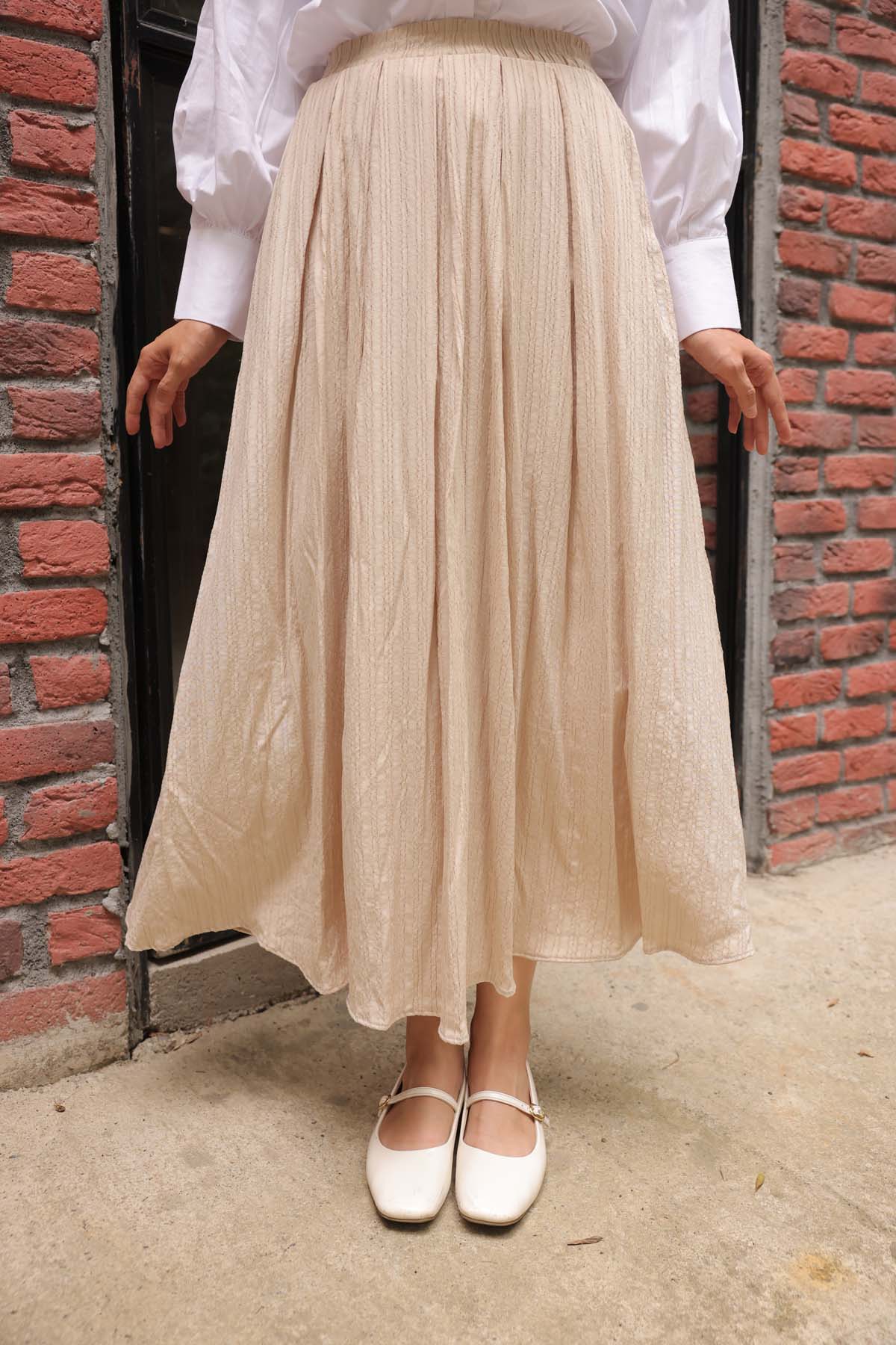 Beli Lastikli  Klasik  Etek