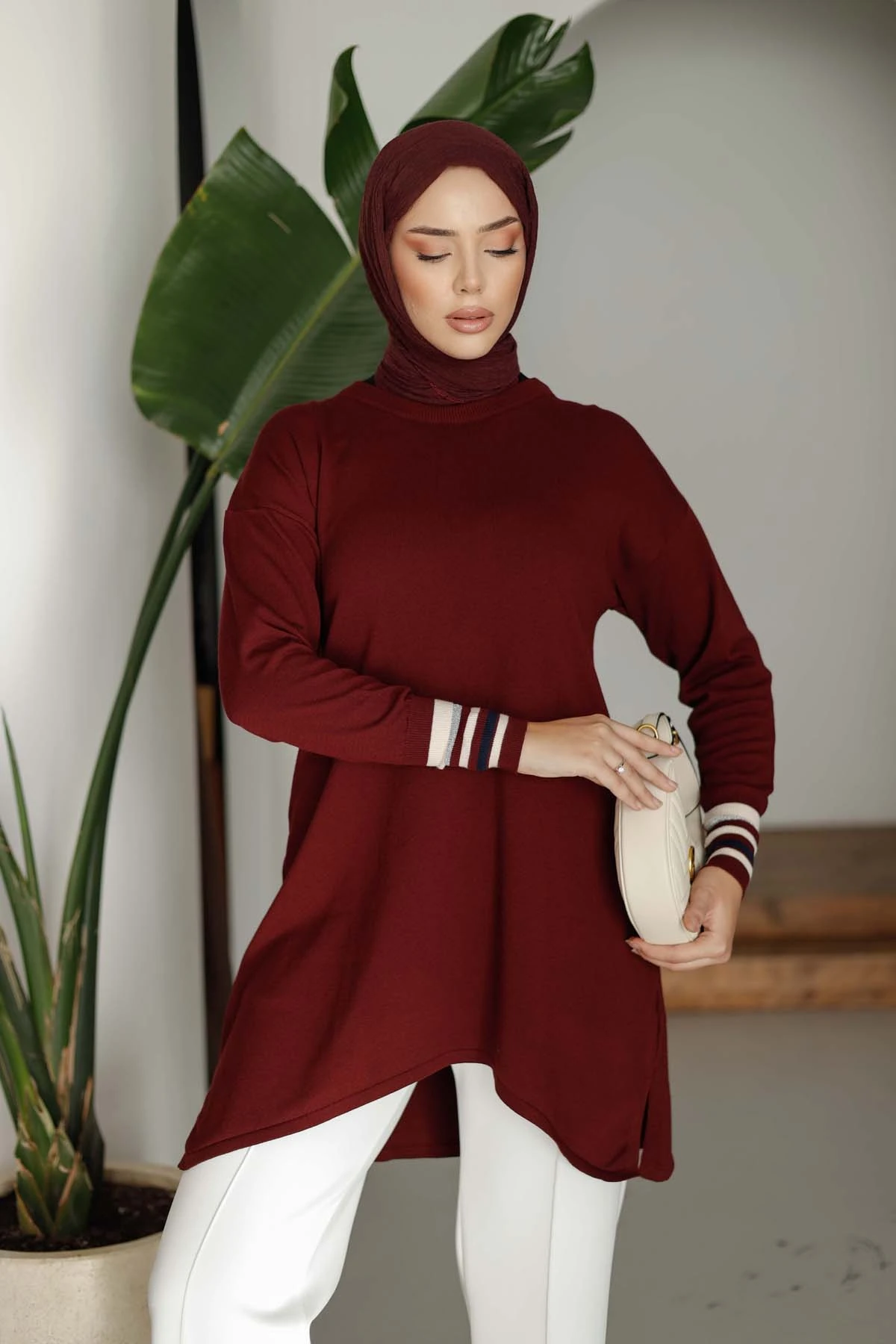 Tor Detaylı Modern Tunik