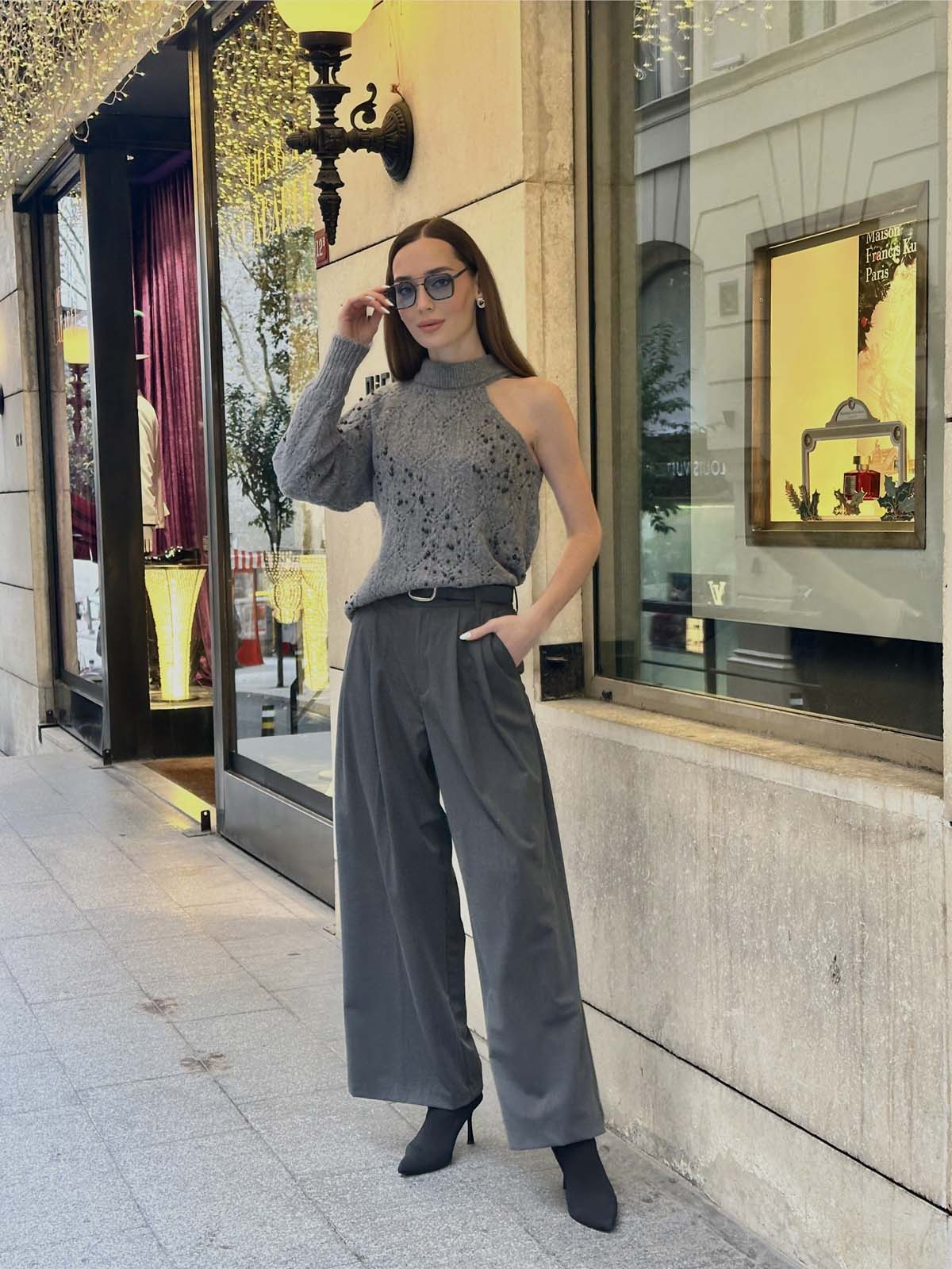 Şardon Omuz Detaylı Kazak