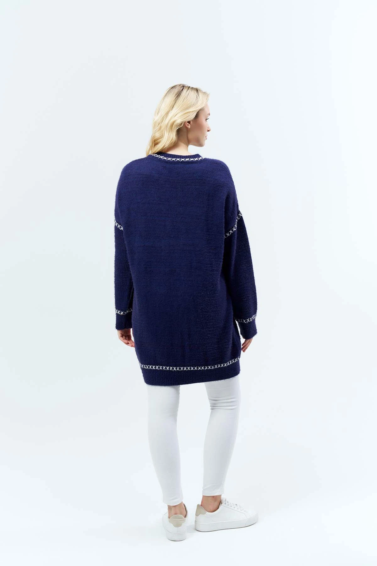 Kotonit Zikzak Desenli Tunik