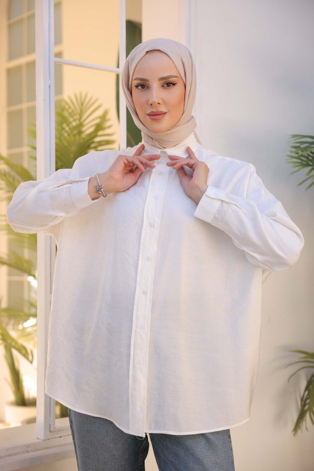 Uzun Kollu  Klasik  Gömlek