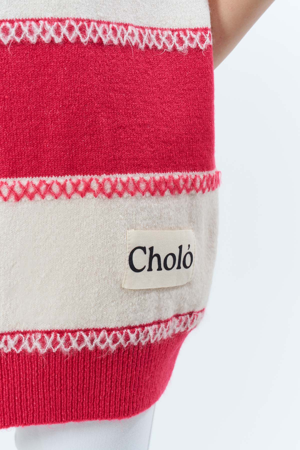 Şardonlu Çizgili Tunik