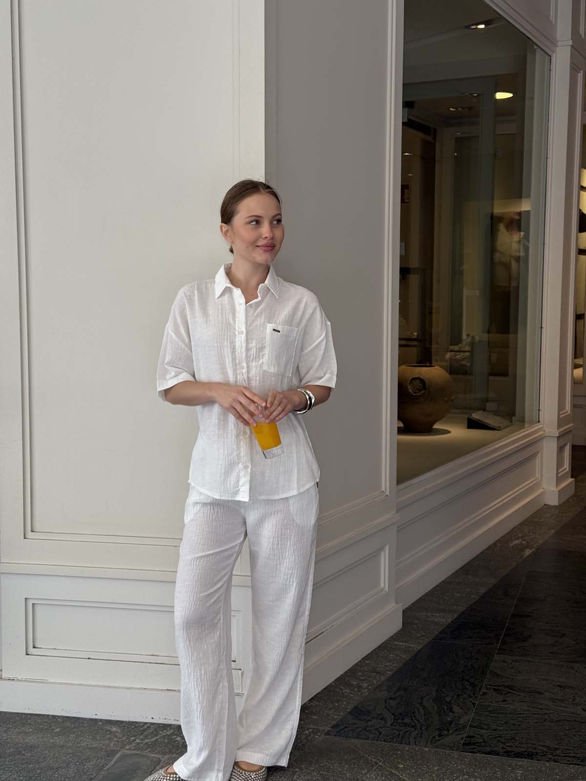 Beli Bağcıklı Pantolon