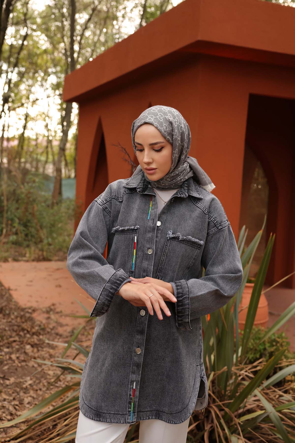 Kot Göğüs Çift Cepli Ceket