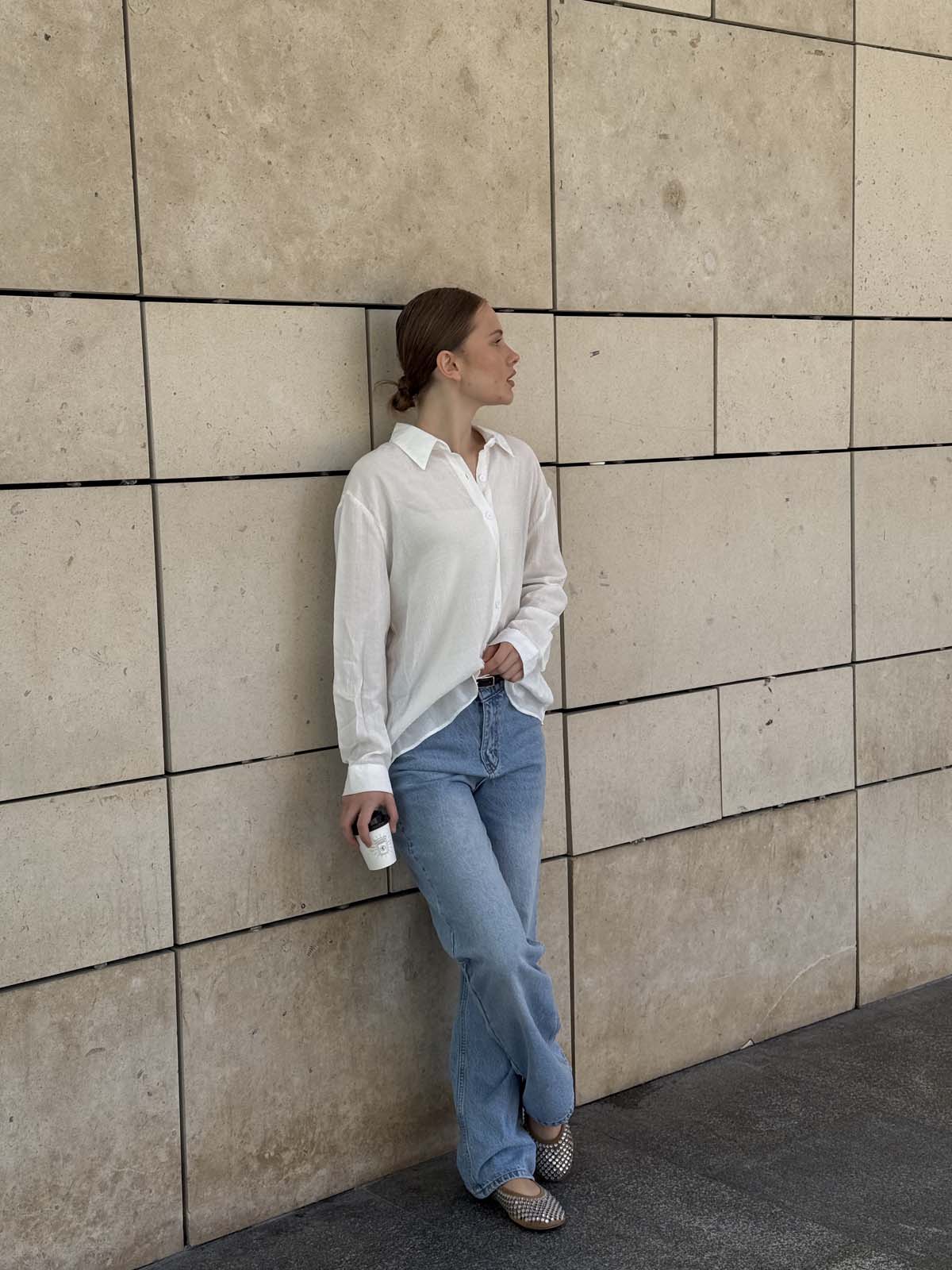 Önü  Kuş Nakışlı  Gömlek