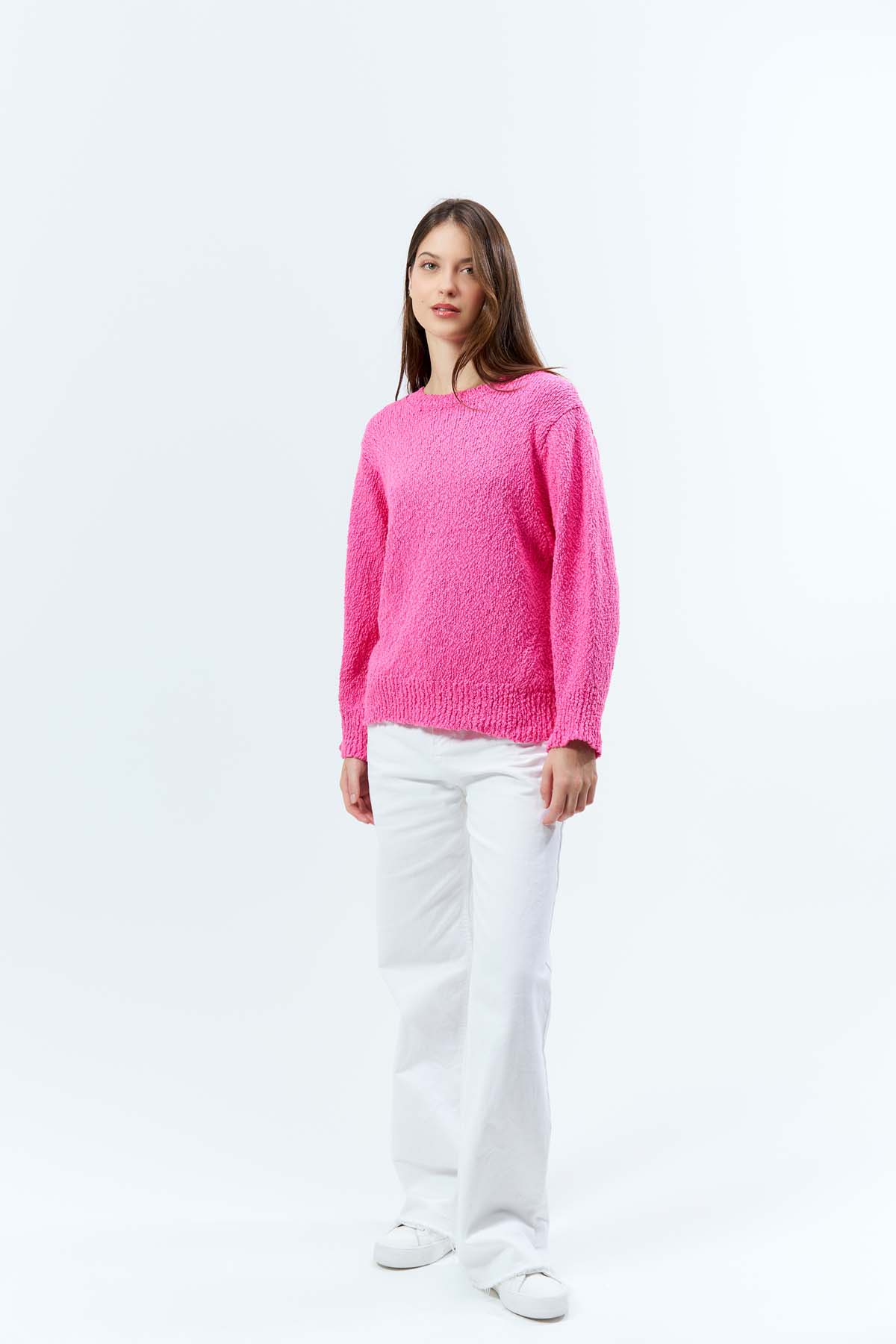 Pamuk Arka Dekolteli Kazak