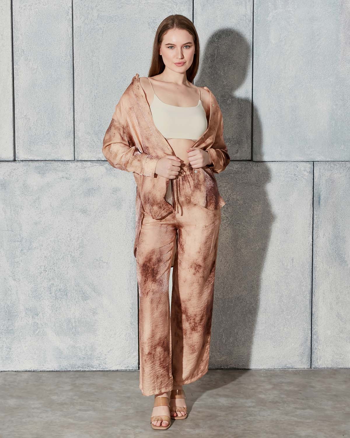 Batik Desenli İkili Takım