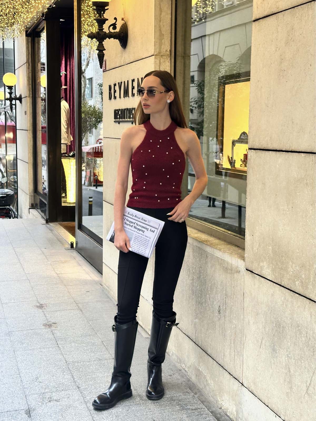 Angora  İncili  Süeter