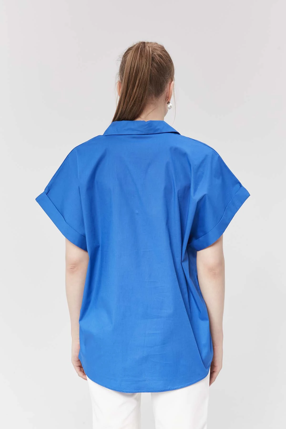 Yarım Patlı  Kısa Kollu  Gömlek