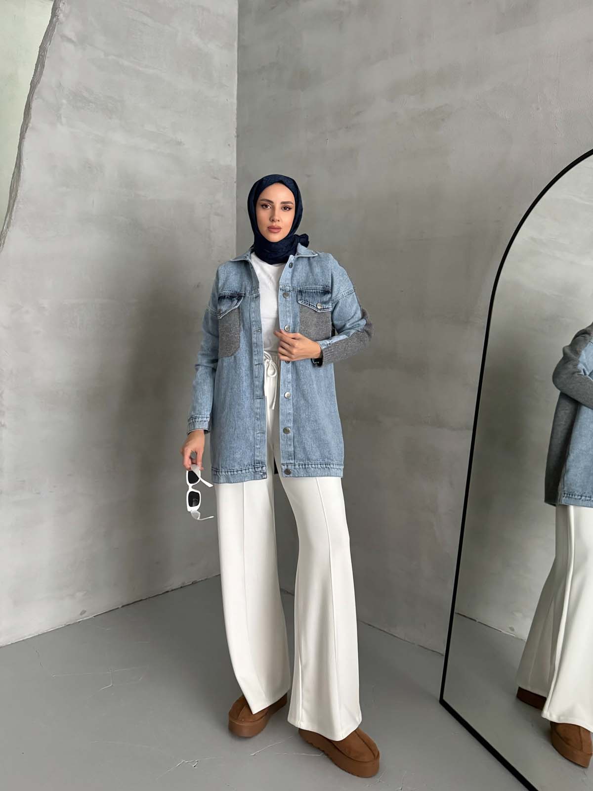 Şardonlu ÖnüKotlu Ceket