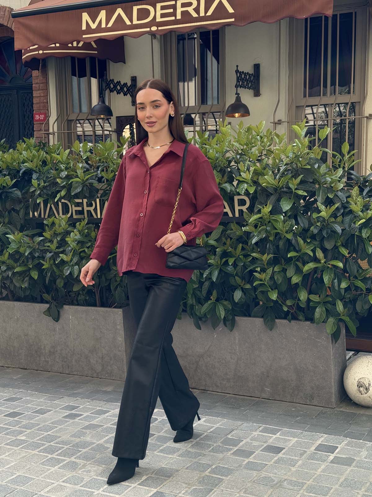 Tek Cepli   Modal Gömlek