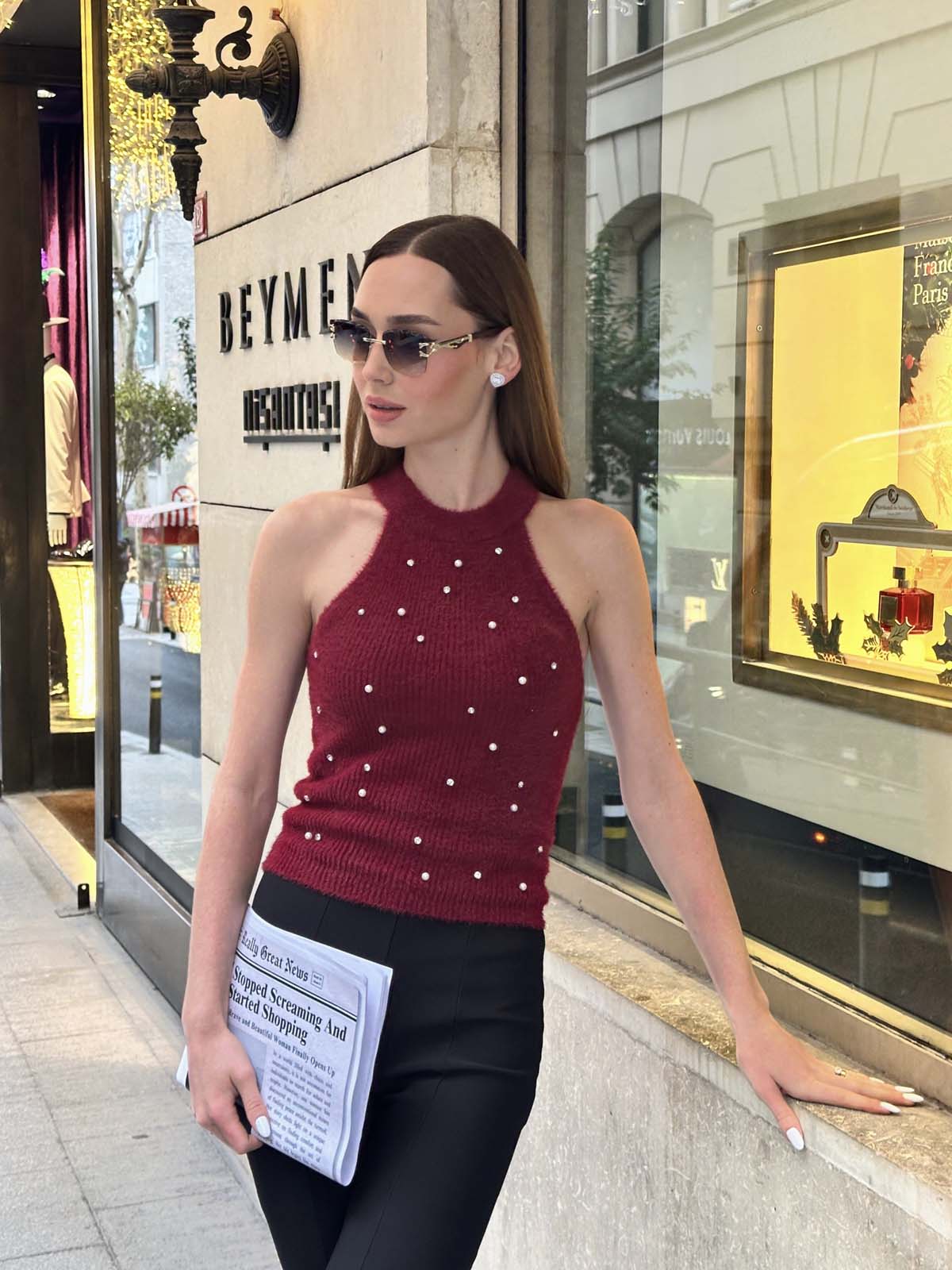 Angora  İncili  Süeter