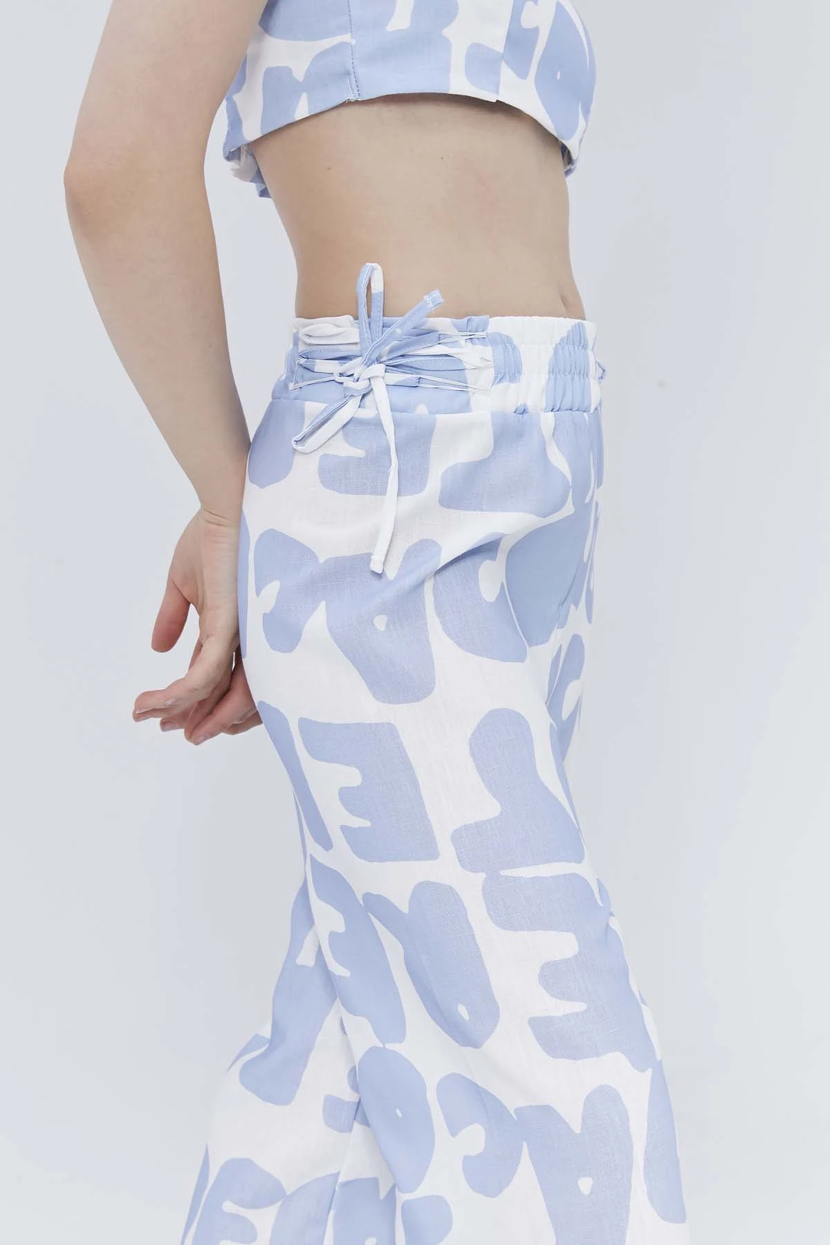 Dijital Baskılı Keten Takım