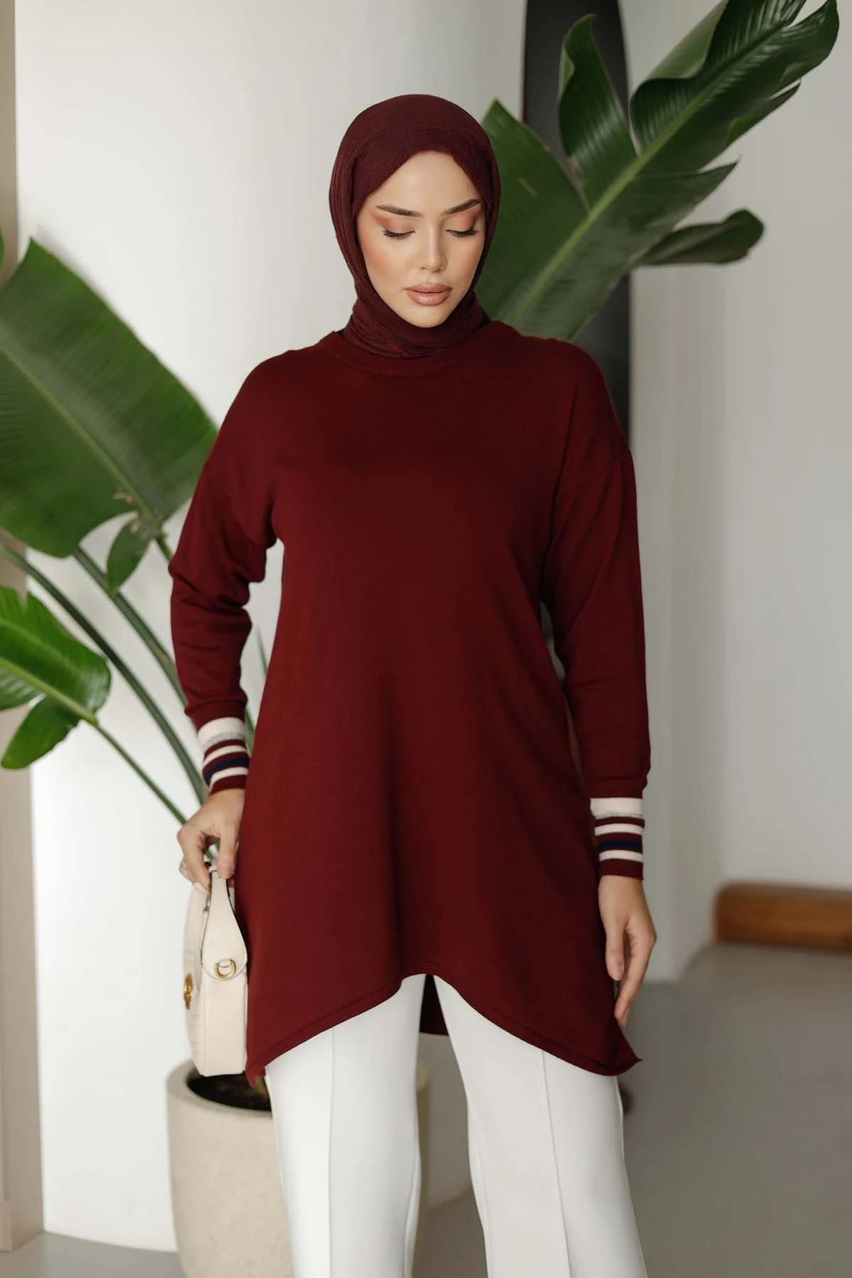 Tor Detaylı Modern Tunik