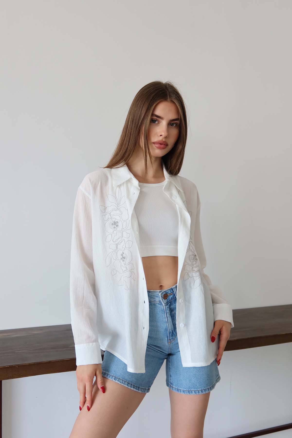 ZİNCİR NAKIŞLI GÖMLEK