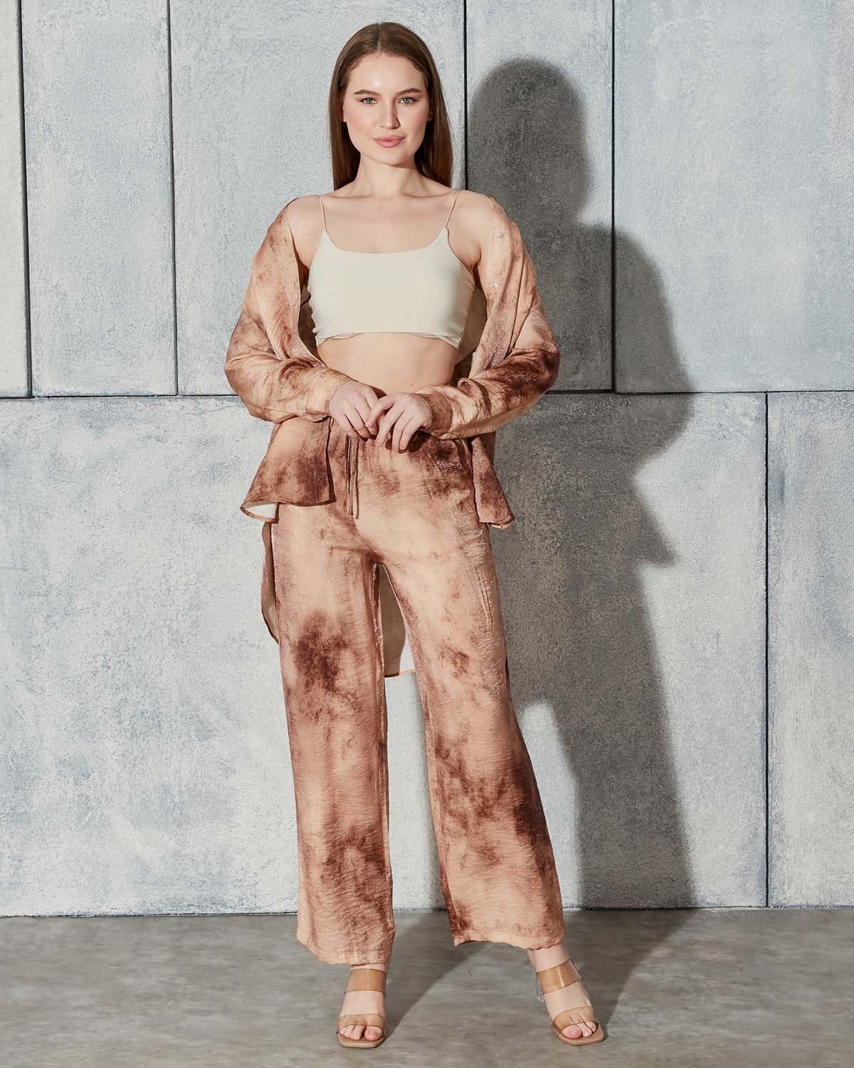 Batik Desenli İkili Takım