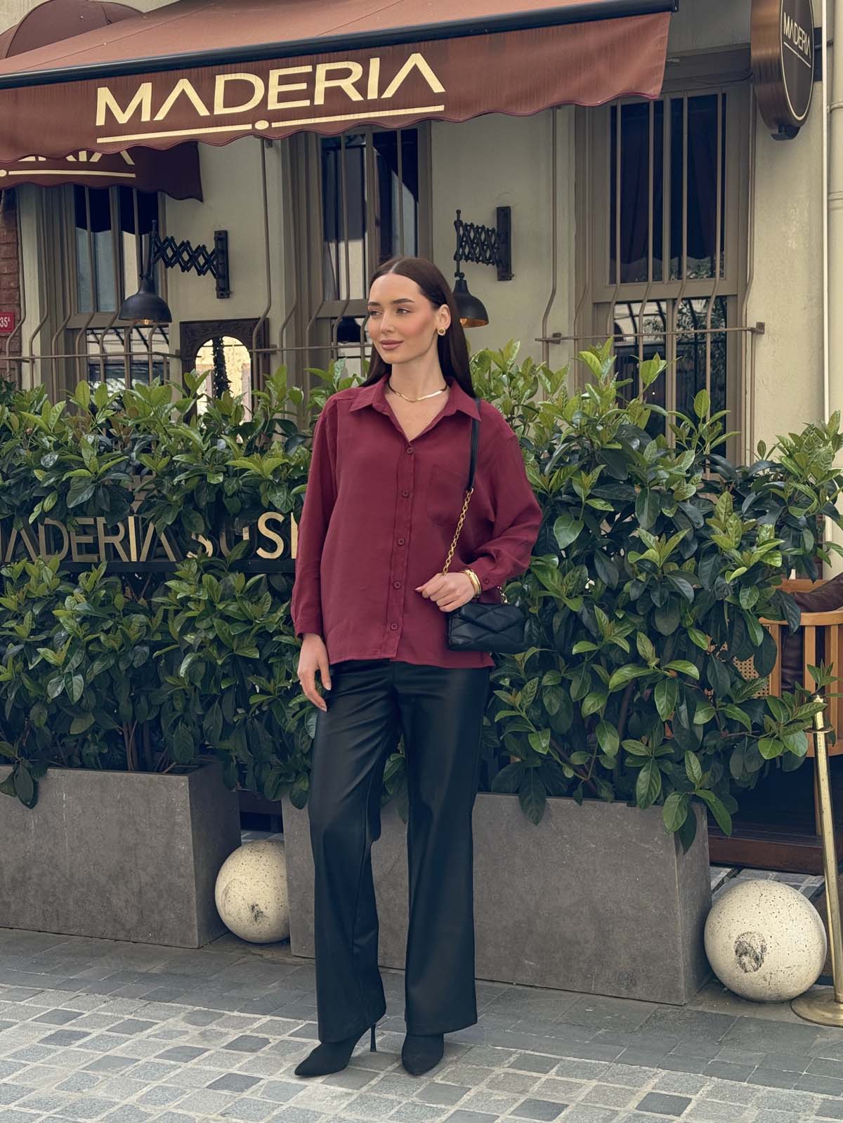 Tek Cepli   Modal Gömlek