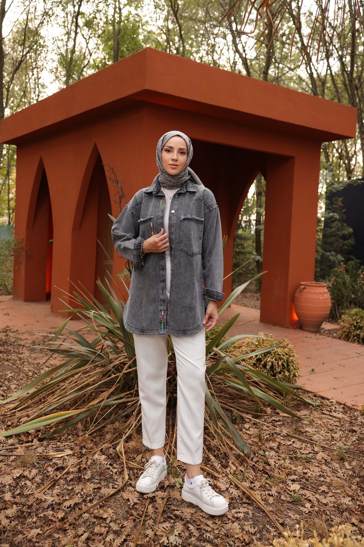 Kot Göğüs Çift Cepli Ceket