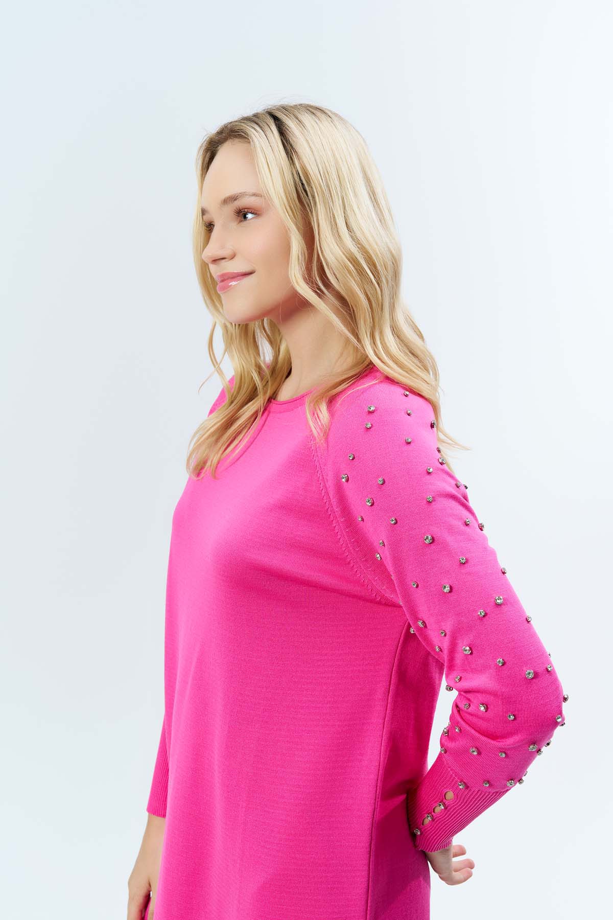 Merserize Kolu Beyoğlu Taşlı Tunik