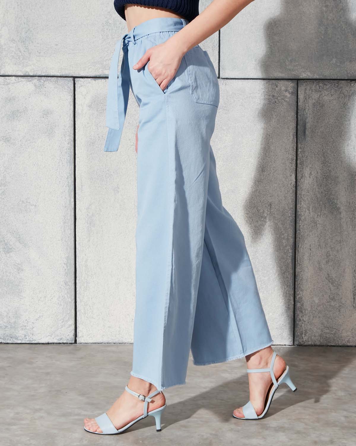 Kemerli Gabardin Pantolon