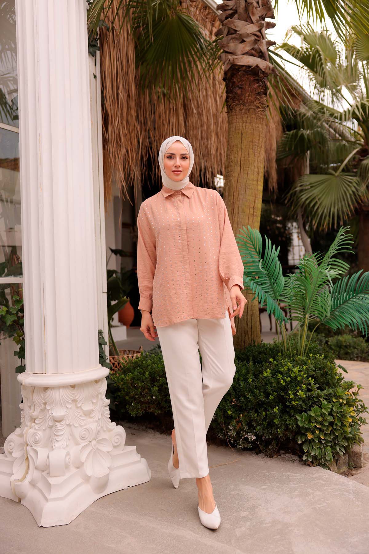 Önü Taşlı Gömlek