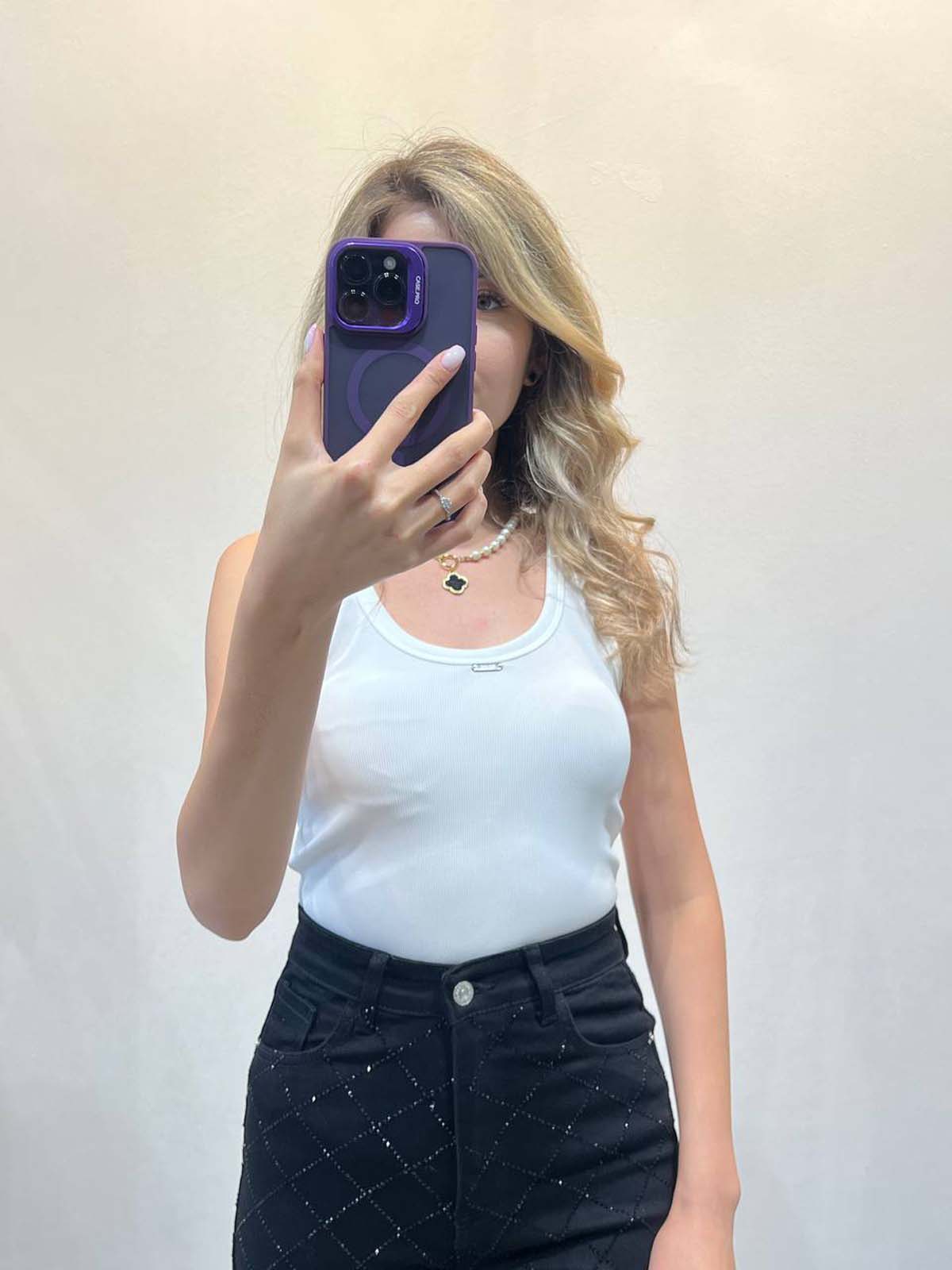 Joy Armalı Atlet Crop Bluz