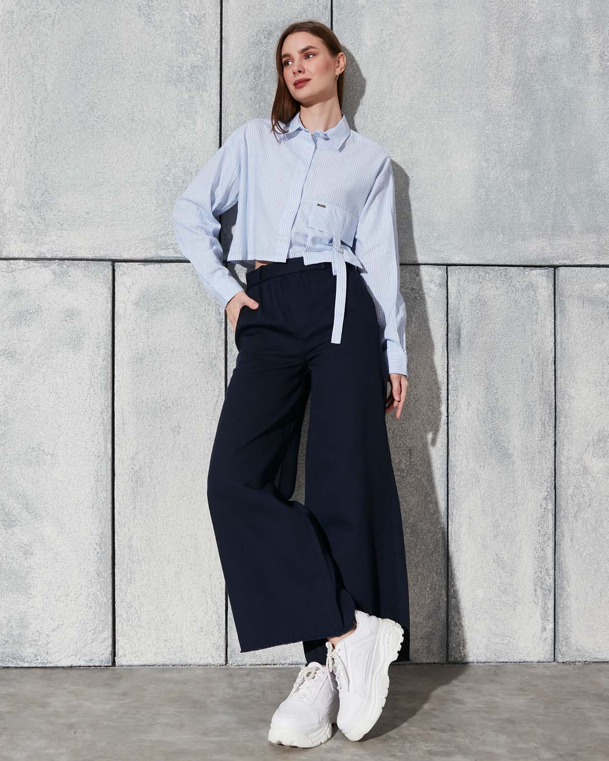 Çizgili Pamuk Gömlek