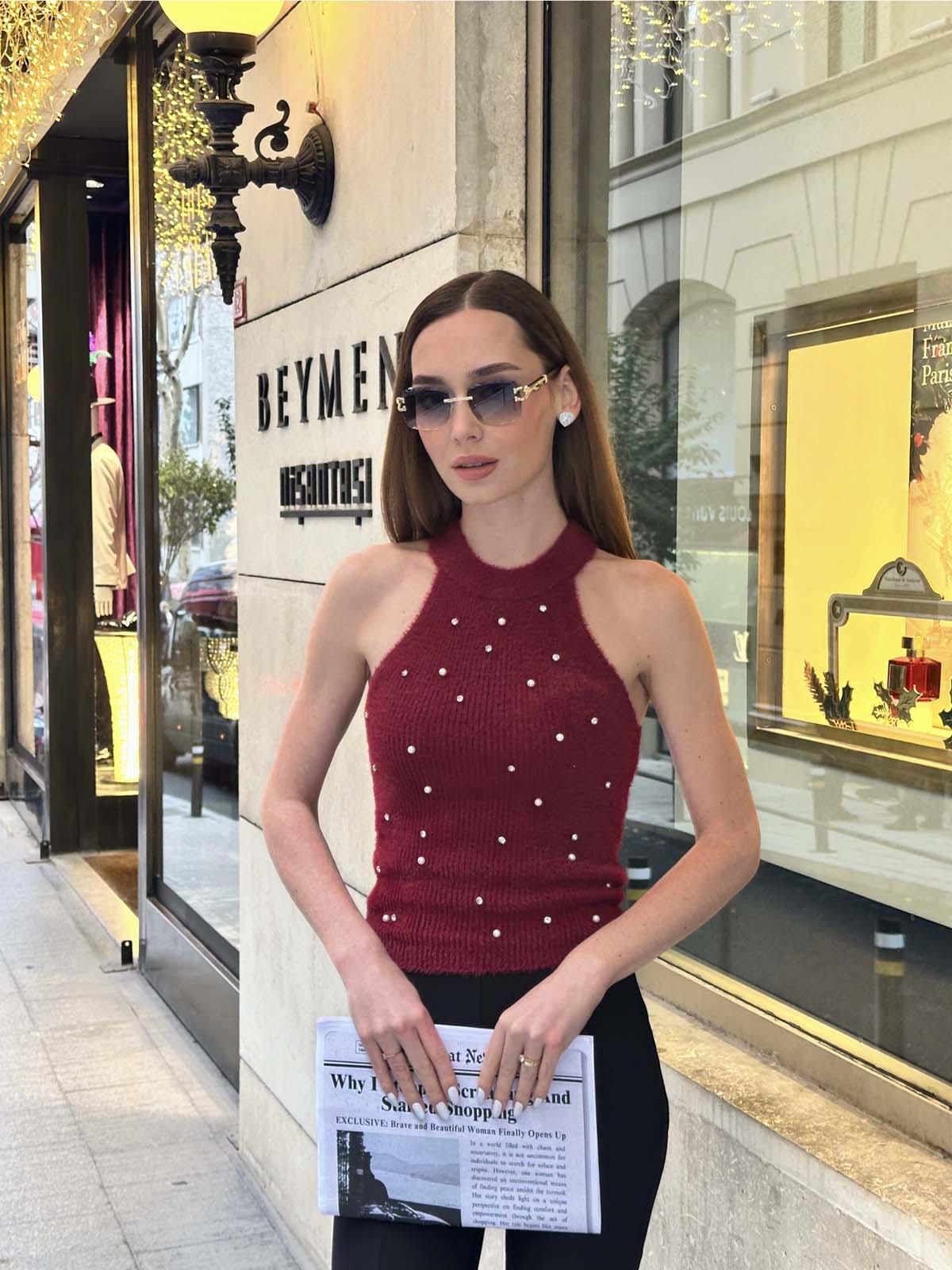 Angora  İncili  Süeter