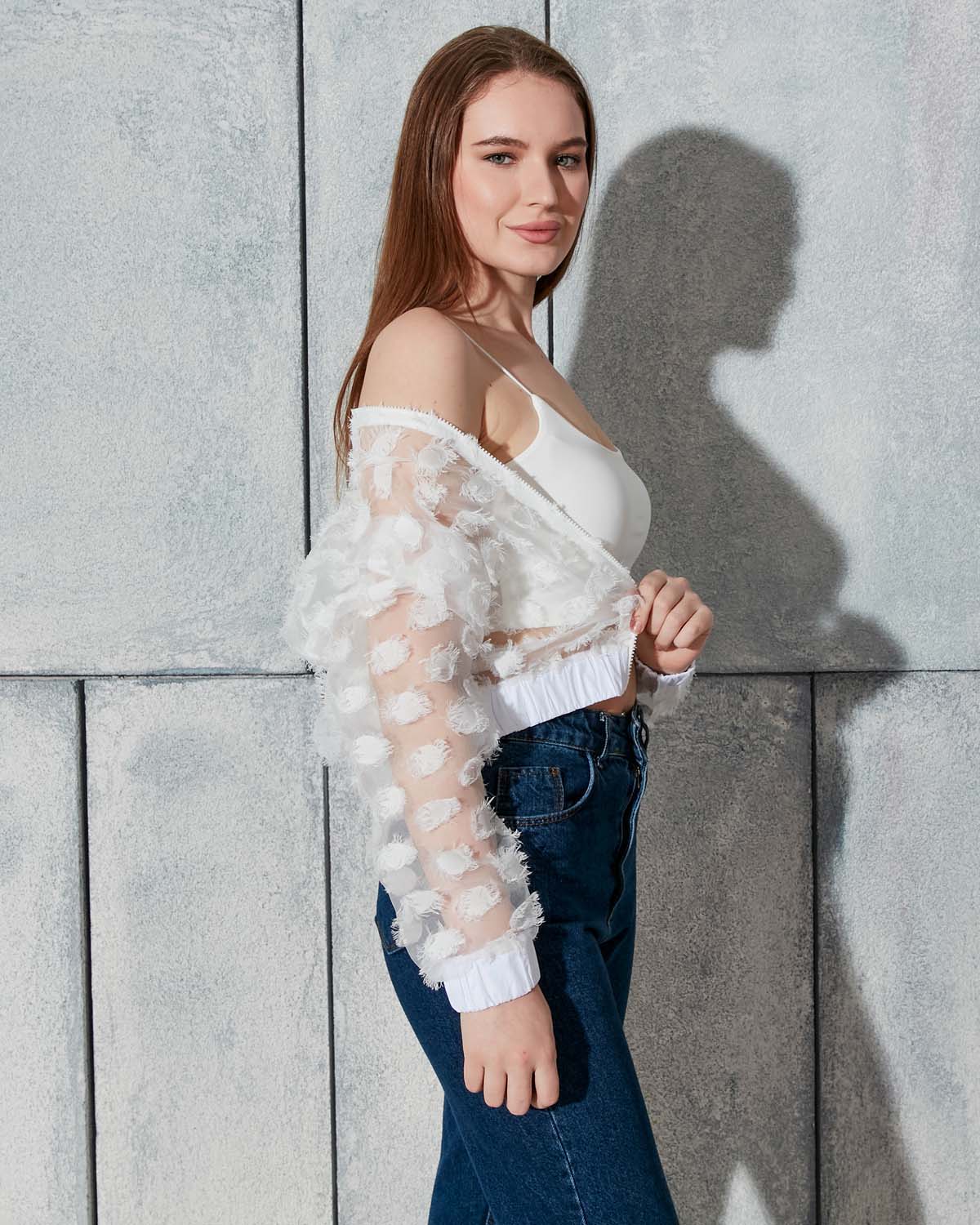 Kesmeli Organze Gömlek