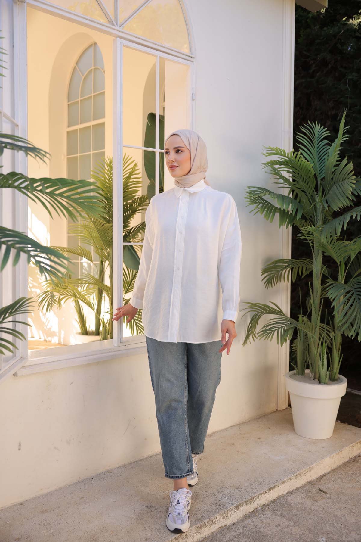 Uzun Kollu  Klasik  Gömlek