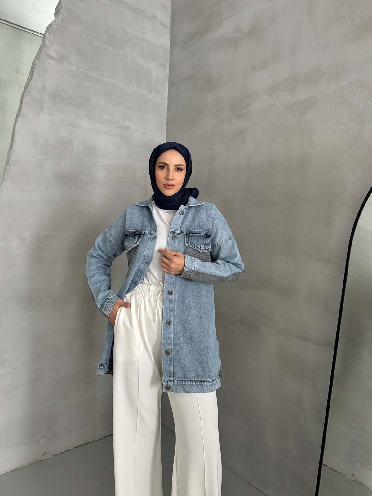 Şardonlu ÖnüKotlu Ceket