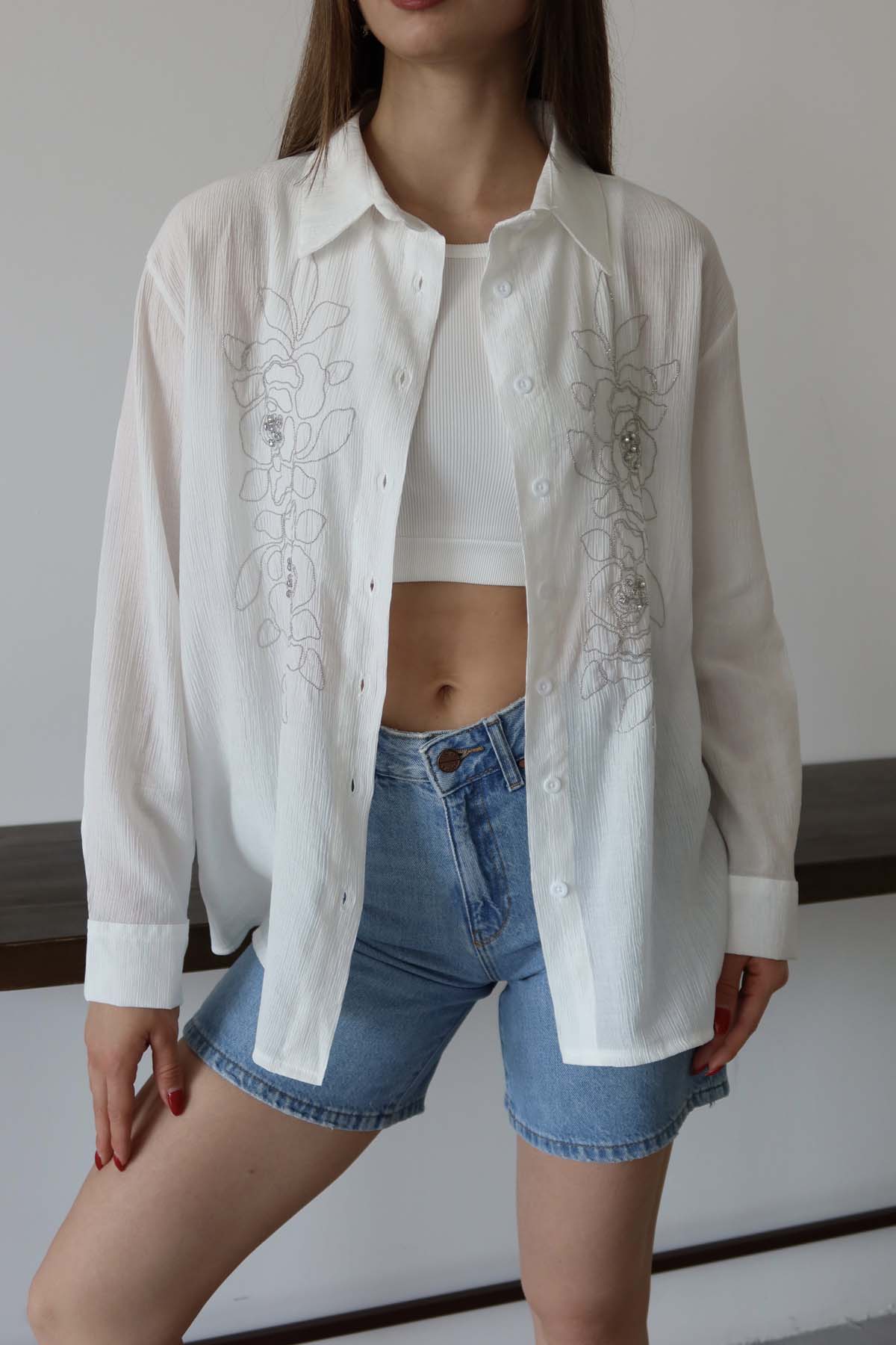 ZİNCİR NAKIŞLI GÖMLEK