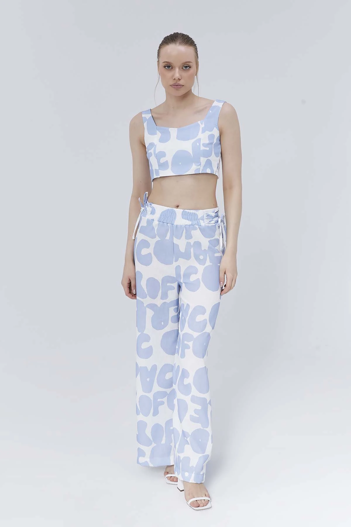 Dijital Baskılı Keten Takım