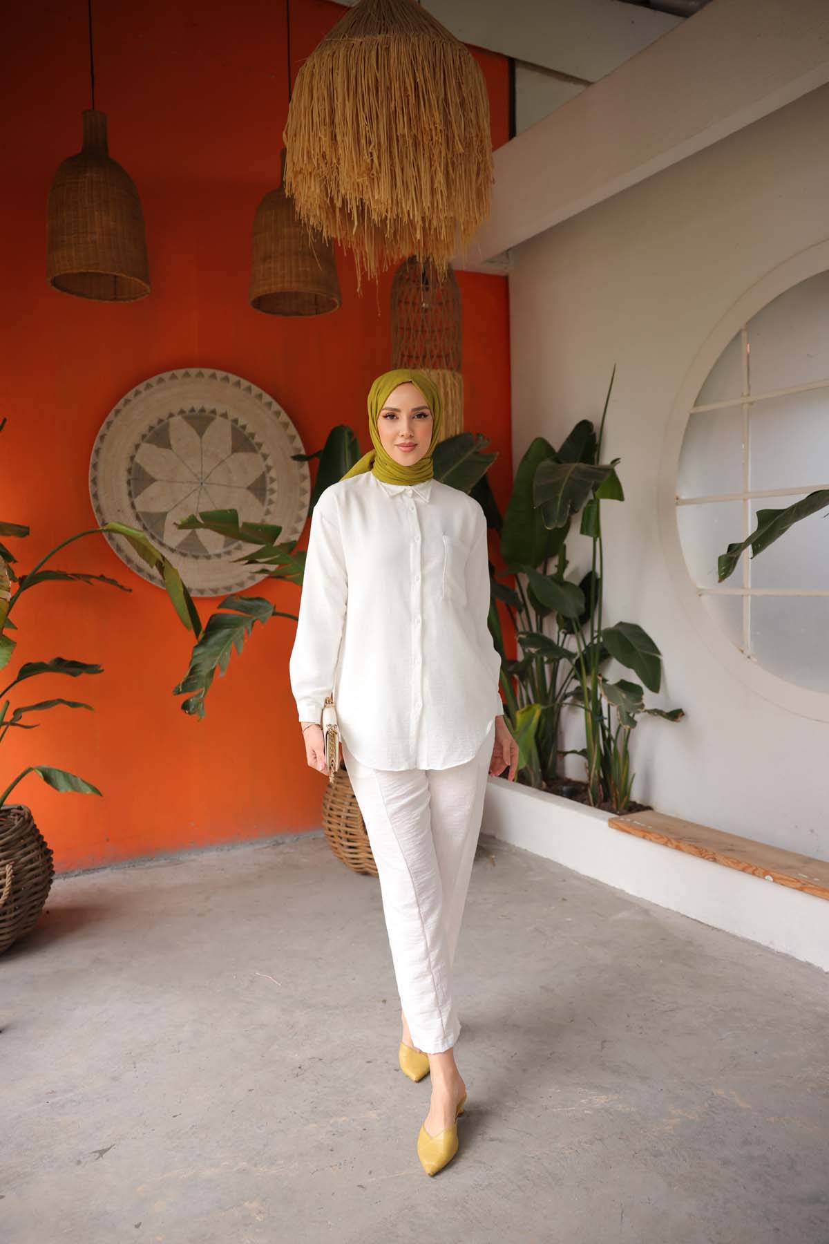 TEK CEPLİ KETEN İKİLİ TAKIM