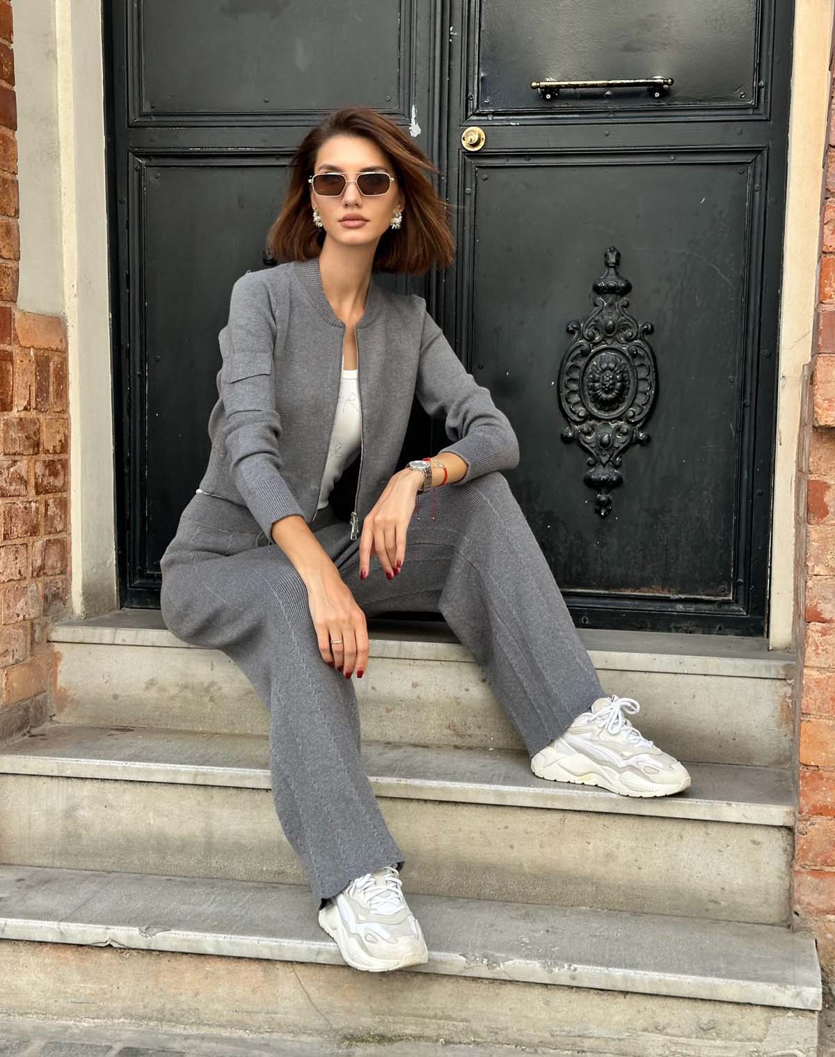 Korsman Saçlı İnce Fitilli Pantolon