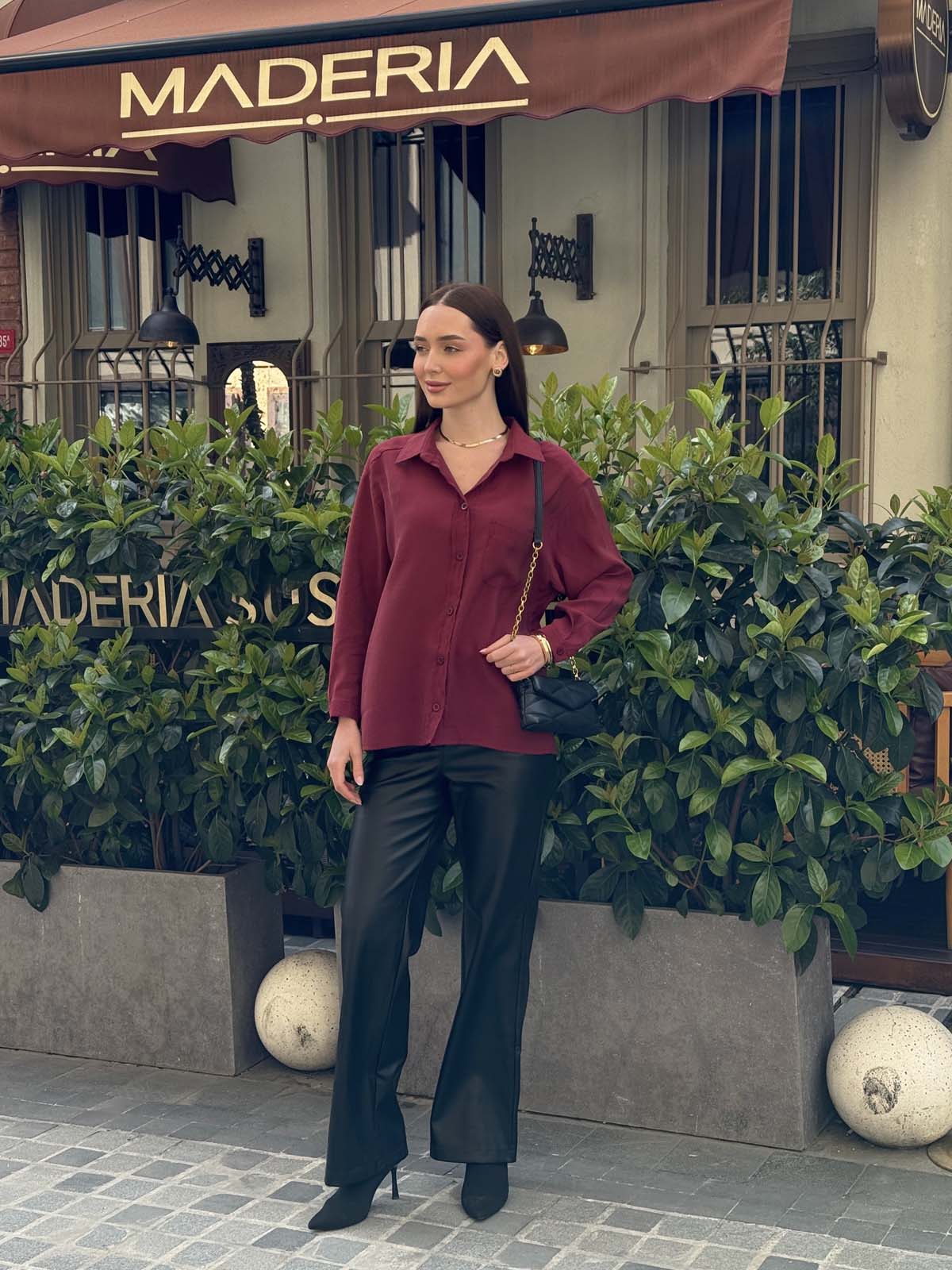 Tek Cepli   Modal Gömlek