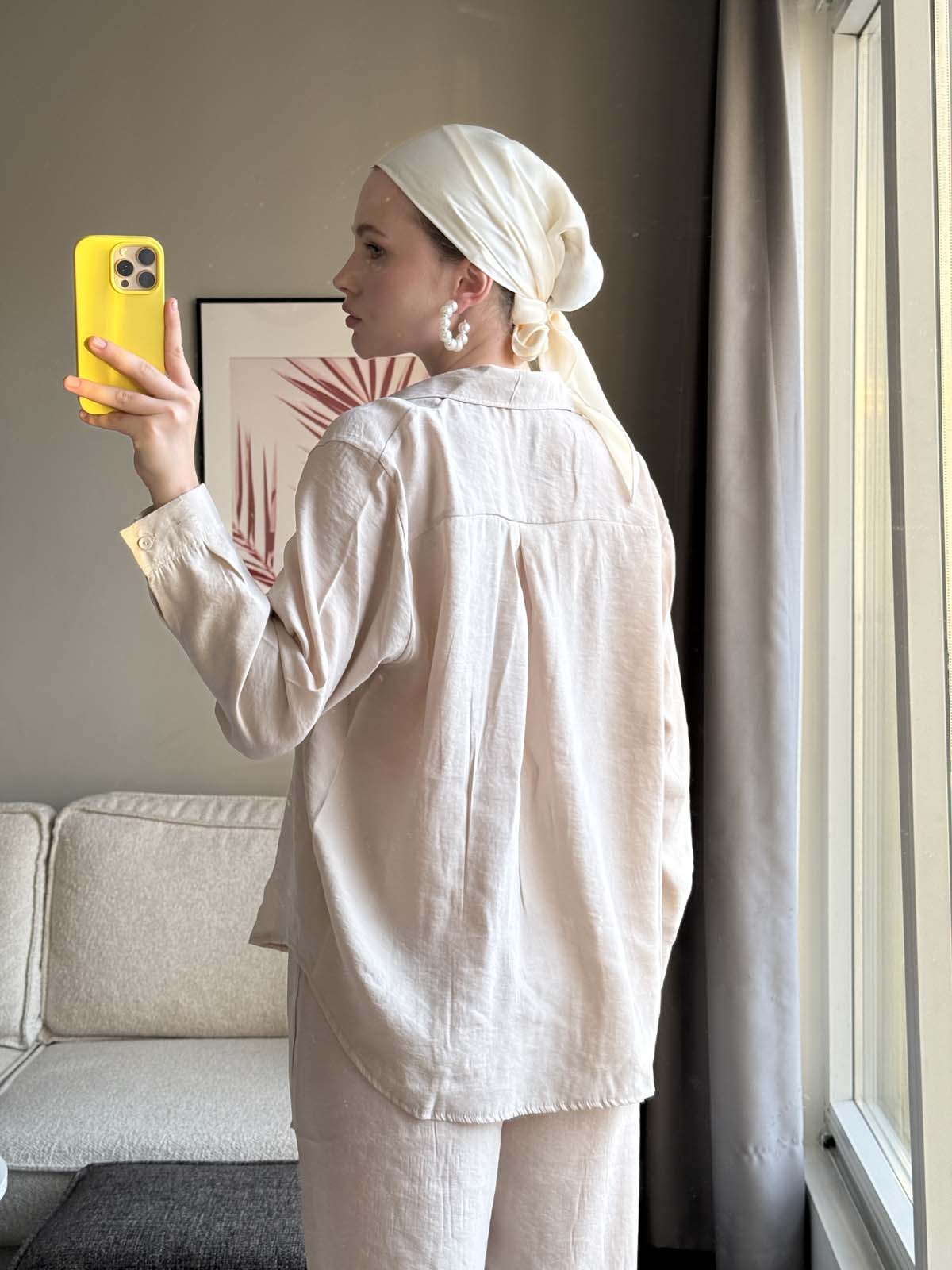 V Yaka  Modal  Gömlek