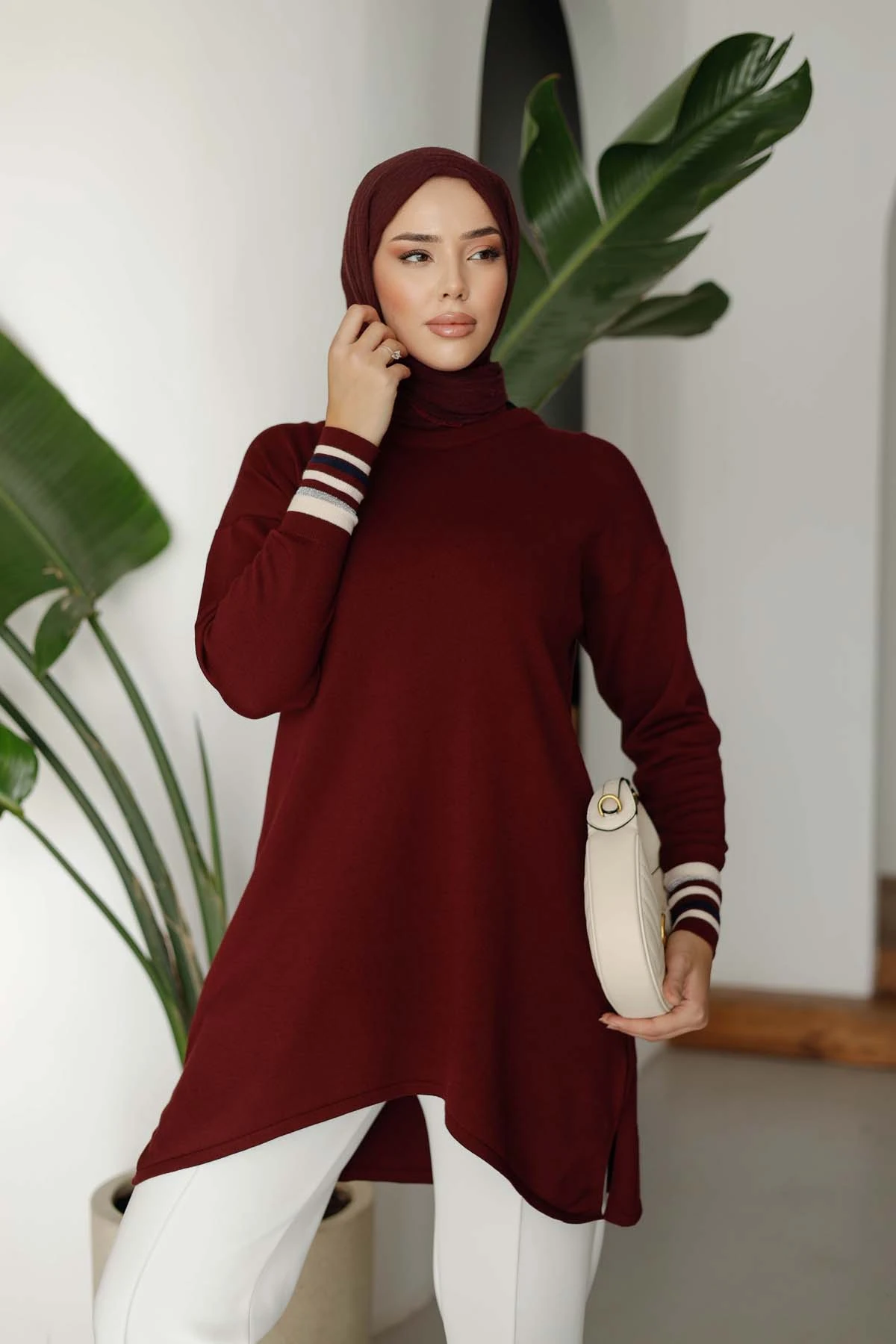Tor Detaylı Modern Tunik