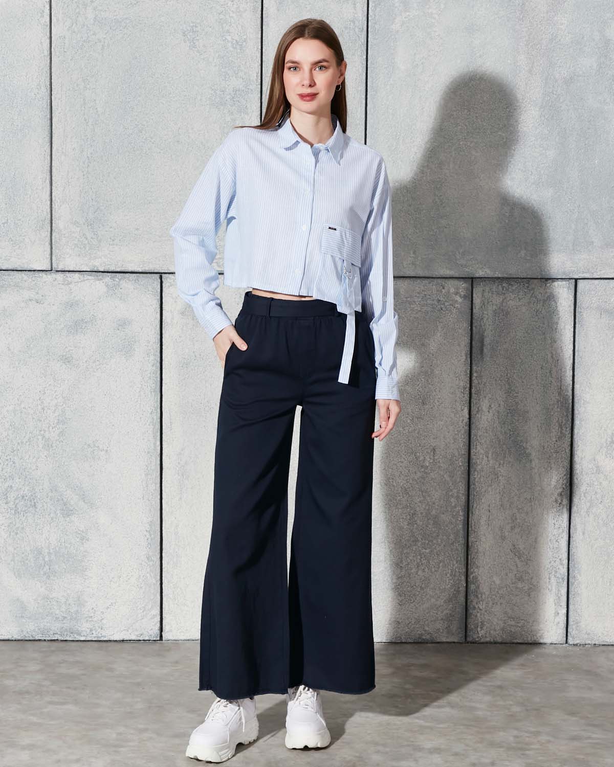 Çizgili Pamuk Gömlek