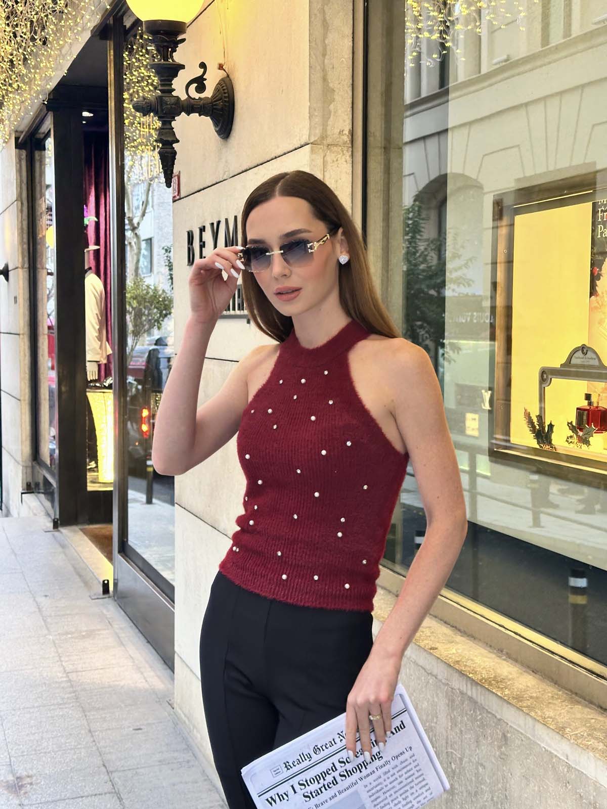 Angora  İncili  Süeter