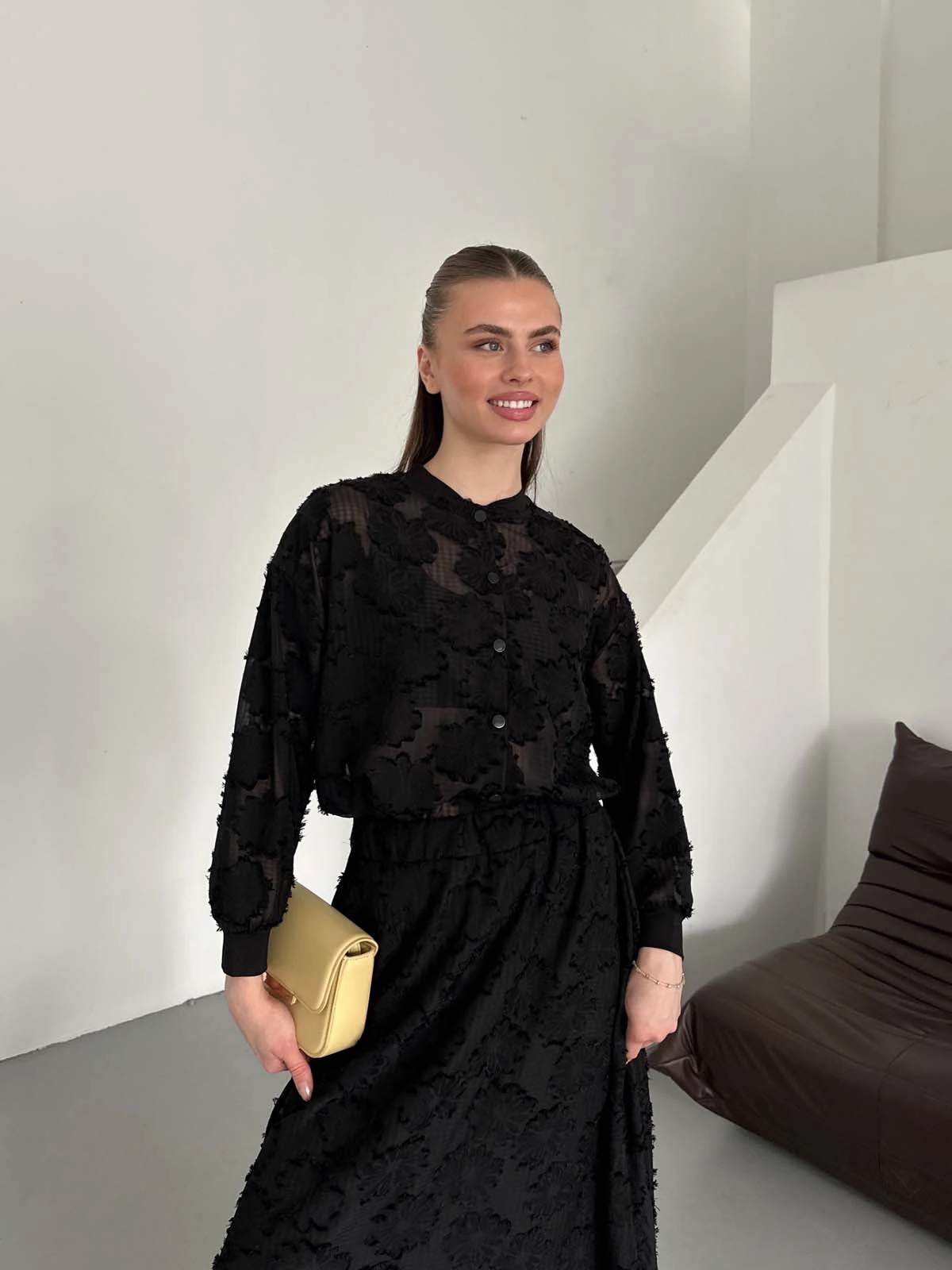 Kesme Şifon  Bomber